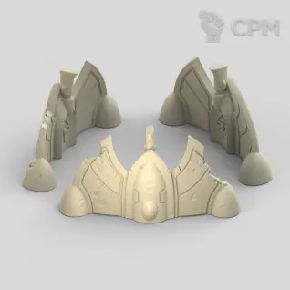 Описание картинки Eldar Barricade 2 от AxeL's Forge по цене 100руб | Свободный Рынок Миниатюр - СРМ