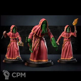 Описание картинки Культисты Ктулху от 3D печать у Мишани по цене 250руб | Свободный Рынок Миниатюр - СРМ