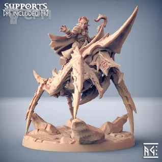 Описание картинки Пустынная колдунья на ездовом жуке от Gabrigame_Print по цене 1 100руб | Свободный Рынок Миниатюр - СРМ