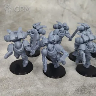 Описание картинки Assault intercessors with jump packs от Миньки Молота Войны по цене 2 000руб | Свободный Рынок Миниатюр - СРМ