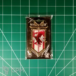 Описание картинки Legiones Astartes White Scars Chapter Banner Refrigerator Magnet II от Vault Boy по цене 1 698руб | Свободный Рынок Миниатюр - СРМ