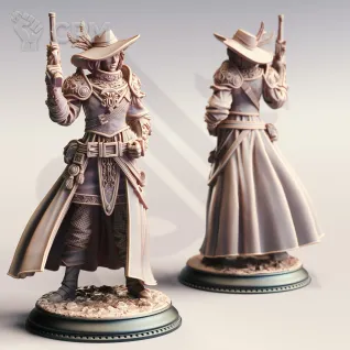 Описание картинки Lady Cirilia of the Reach - High Inquisitor от PocketSized Prints по цене 300руб | Свободный Рынок Миниатюр - СРМ