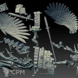 Описание картинки Yndrasta, the Celestial Spear (Scan) от AxeL's Forge по цене 900руб | Свободный Рынок Миниатюр - СРМ