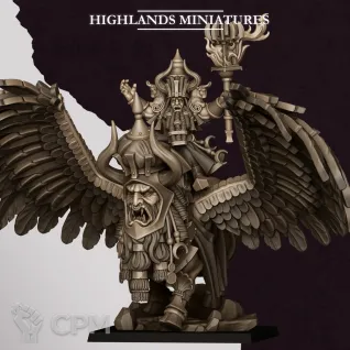 Описание картинки Great Sorcerer of Marduk on Lamassu от Manufactorum76 по цене 2 700руб | Свободный Рынок Миниатюр - СРМ