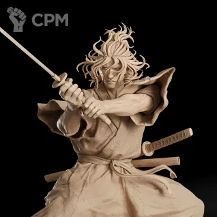 Описание картинки Miyamoto Musashi Фигурка от GAS3TXD  по цене 3 600руб | Свободный Рынок Миниатюр - СРМ