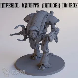 Описание картинки Imperial knights: Armiger Moirax/ Армигер Моиракс / Warhammer 40000 (Вархаммер 40000) от Лавка Приключенца по цене 999руб | Свободный Рынок Миниатюр - СРМ