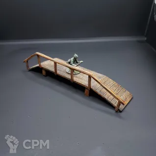 Описание картинки "Дощатый" мост из пвх для "реки" шириной до 8см, покрас от V130177@mail.ru по цене 700руб | Свободный Рынок Миниатюр - СРМ