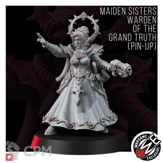 Описание картинки MAIDEN SISTERS WARDEN OF THE GRAND TRUTH от Zakat-3D по цене 175руб | Свободный Рынок Миниатюр - СРМ