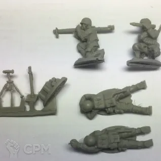 Описание картинки US Airborne Bazooka &amp; light mortar teams (1944-45) от  по цене 600руб | Свободный Рынок Миниатюр - СРМ