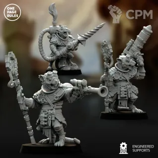 Описание картинки Skaven Engeneers (One Page Rules) от Орки с наГорки по цене 450руб | Свободный Рынок Миниатюр - СРМ