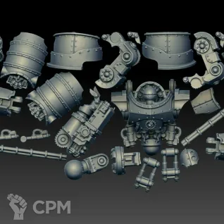 Описание картинки Domitar Battle-automata (Scan) от AxeL's Forge по цене 825руб | Свободный Рынок Миниатюр - СРМ