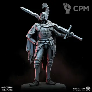 Описание картинки Sir Hadrick от 3D Wargaming по цене 200руб | Свободный Рынок Миниатюр - СРМ
