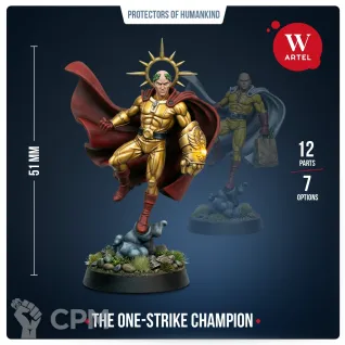 Описание картинки Миниатюра The One-Strike Champion от Артель W по цене 1 295руб | Свободный Рынок Миниатюр - СРМ