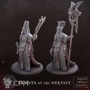 Описание картинки Priests_of_Heressy от Manufactorum76 по цене 200руб | Свободный Рынок Миниатюр - СРМ