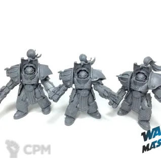 Описание картинки Legio Custodes Aquilon Terminator Squad от WARP Master по цене 1 460руб | Свободный Рынок Миниатюр - СРМ