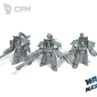 Описание картинки Legio Custodes Aquilon Terminators with Infernus Firepikes от WARP Master по цене 1 460руб | Свободный Рынок Миниатюр - СРМ