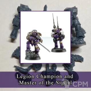 Описание картинки Legion Champion and Master of the Signal от SaJRa по цене 450руб | Свободный Рынок Миниатюр - СРМ