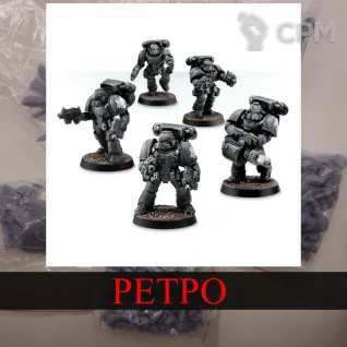 Описание картинки Legion MKIV Destroyer Squad with Jump Packs от White Rhino по цене 799руб | Свободный Рынок Миниатюр - СРМ