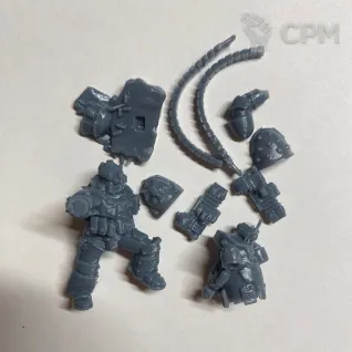 Описание картинки Legion Moritat with Volkite Serpenta от SaJRa по цене 400руб | Свободный Рынок Миниатюр - СРМ