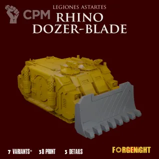 Описание картинки Legiones Astartes Deimos Pattern Rhino Dozer Blade Upgrade от ForgeNight по цене 420руб | Свободный Рынок Миниатюр - СРМ