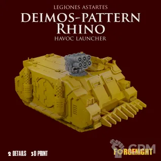 Описание картинки Legiones Astartes Deimos Pattern Rhino Havoc Launcher от ForgeNight по цене 150руб | Свободный Рынок Миниатюр - СРМ