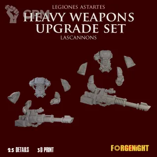 Описание картинки Legiones Astartes Heavy Weapons Upgrade Set Lascannons от ForgeNight по цене 700руб | Свободный Рынок Миниатюр - СРМ