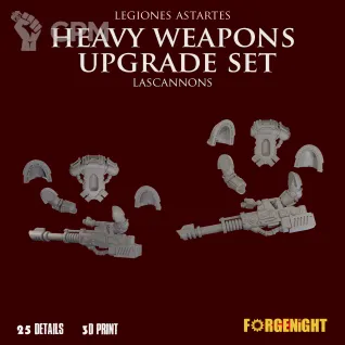 Описание картинки Legiones Astartes Heavy Weapons Upgrade Set Lascannons от ForgeNight по цене 700руб | Свободный Рынок Миниатюр - СРМ