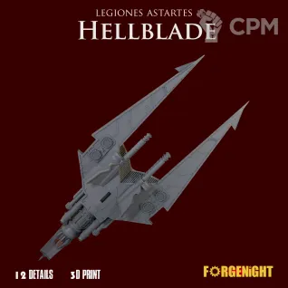 Описание картинки Legiones Astartes Hellblade Aircraft от ForgeNight по цене 3 500руб | Свободный Рынок Миниатюр - СРМ