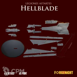 Описание картинки Legiones Astartes Hellblade Aircraft от ForgeNight по цене 3 500руб | Свободный Рынок Миниатюр - СРМ