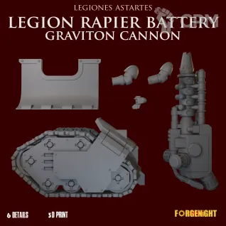 Описание картинки Legiones Astartes Legion Rapier Battery Graviton cannon от ForgeNight по цене 1 250руб | Свободный Рынок Миниатюр - СРМ