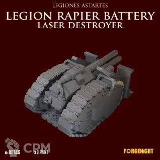 Описание картинки Legiones Astartes Legion Rapier Battery Laser destroyer от ForgeNight по цене 1 250руб | Свободный Рынок Миниатюр - СРМ