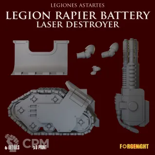 Описание картинки Legiones Astartes Legion Rapier Battery Laser destroyer от ForgeNight по цене 1 250руб | Свободный Рынок Миниатюр - СРМ