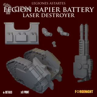 Описание картинки Legiones Astartes Legion Rapier Battery Laser destroyer от ForgeNight по цене 1 250руб | Свободный Рынок Миниатюр - СРМ