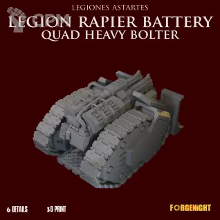 Описание картинки Legiones Astartes Legion Rapier Battery Quad Heavy Bolter от ForgeNight по цене 1 250руб | Свободный Рынок Миниатюр - СРМ