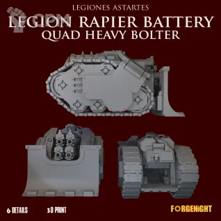 Описание картинки Legiones Astartes Legion Rapier Battery Quad Heavy Bolter от ForgeNight по цене 1 250руб | Свободный Рынок Миниатюр - СРМ