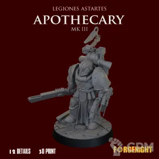 Описание картинки Legiones Astartes MK III Apothecary от ForgeNight по цене 500руб | Свободный Рынок Миниатюр - СРМ