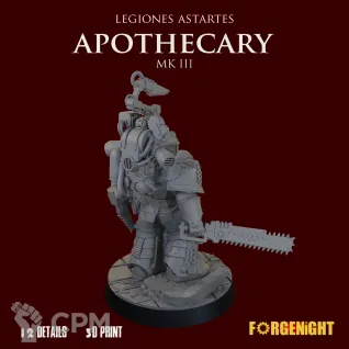 Описание картинки Legiones Astartes MK III Apothecary от ForgeNight по цене 500руб | Свободный Рынок Миниатюр - СРМ