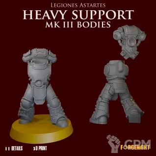 Описание картинки Legiones Astartes MK III Heavy Support Bodies от ForgeNight по цене 600руб | Свободный Рынок Миниатюр - СРМ
