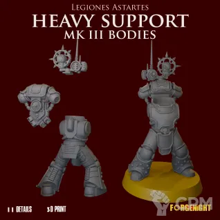 Описание картинки Legiones Astartes MK III Heavy Support Bodies от ForgeNight по цене 600руб | Свободный Рынок Миниатюр - СРМ
