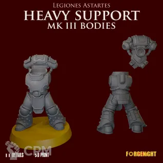 Описание картинки Legiones Astartes MK III Heavy Support Bodies от ForgeNight по цене 600руб | Свободный Рынок Миниатюр - СРМ