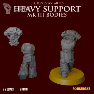 Описание картинки Legiones Astartes MK III Heavy Support Bodies от ForgeNight по цене 600руб | Свободный Рынок Миниатюр - СРМ