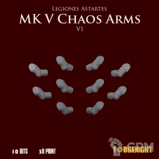 Описание картинки Legiones Astartes MK V Arms Chaos Version V1 от ForgeNight по цене 180руб | Свободный Рынок Миниатюр - СРМ