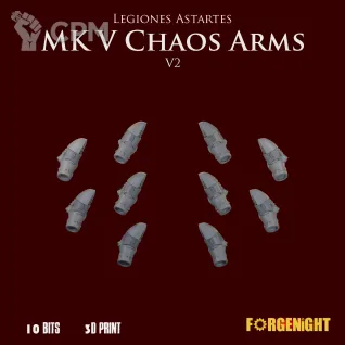 Описание картинки Legiones Astartes MK V Arms Chaos Version V2 от ForgeNight по цене 180руб | Свободный Рынок Миниатюр - СРМ