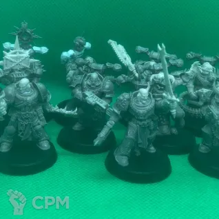 Описание картинки Chaos Space Marines Legionary / Legionaries от Templar Forge по цене 2 400руб | Свободный Рынок Миниатюр - СРМ
