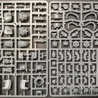 Описание картинки Leviathan Siege Dreadnought with Claw &amp; Drill Weapons + Decals от Bernadotte по цене 4 500руб | Свободный Рынок Миниатюр - СРМ