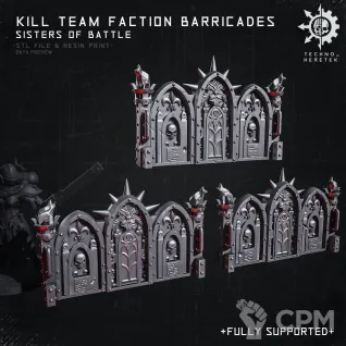 Описание картинки Sister of Battle Barricade от AxeL's Forge по цене 100руб | Свободный Рынок Миниатюр - СРМ