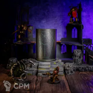 Описание картинки Стакан для кубов с крышкой/Кубомёт/Dice cup/Некроны/Necrons/Warhammer от Мастерская - 2D20 по цене 4 000руб | Свободный Рынок Миниатюр - СРМ