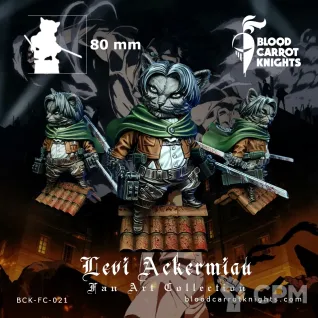 Описание картинки Леви | Коллекционная миниатюра 70 мм от Blood Carrot Knights по цене 1 350руб | Свободный Рынок Миниатюр - СРМ