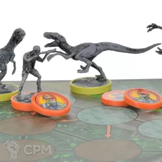 Описание картинки Unmatched. Jurassic Park. InGen vs Raptors (+ правила на русском) от Кот и Ворон по цене 5 200руб | Свободный Рынок Миниатюр - СРМ