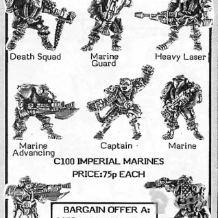 Описание картинки Imperial Space Marine Guard (1985; Rogue Trader) от Stark Foundry по цене 350руб | Свободный Рынок Миниатюр - СРМ